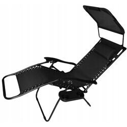 Шезлонг с тентом Modern Home ZRL009-R (Black) Thumb