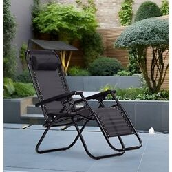 Шезлонг с тентом Modern Home ZRL009-R (Black)