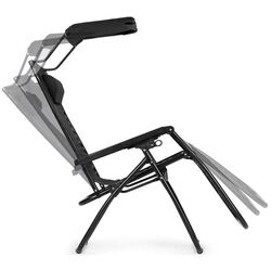 Шезлонг с тентом Modern Home ZRL009-R (Black) Thumb