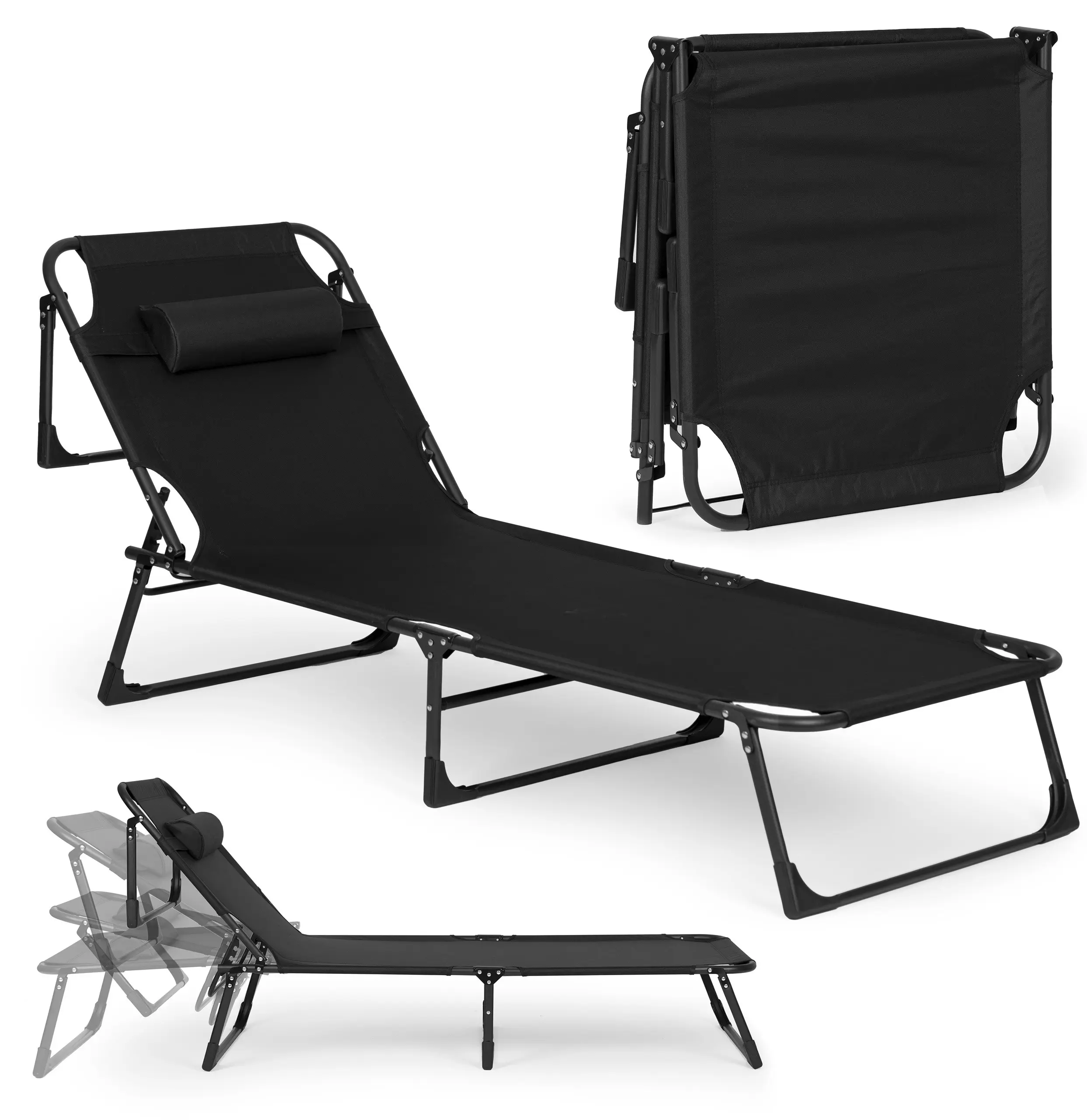 Шезлонг Multi Garden GBFB-3FW66 (Black) - 4