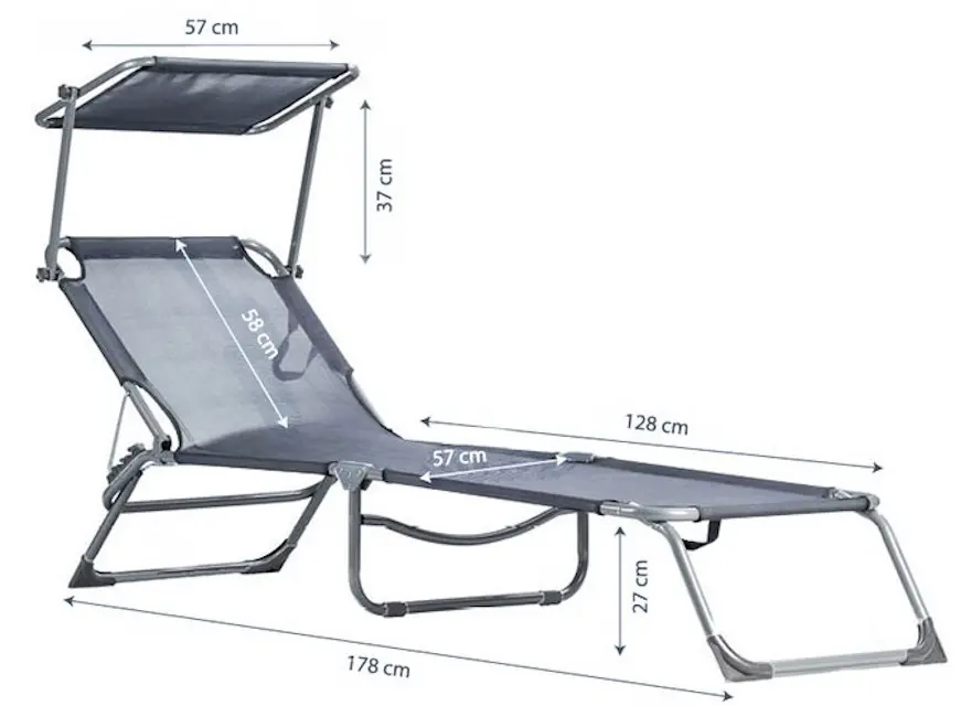 Sezlong Multi Garden ZRL007 (Gray) - 4