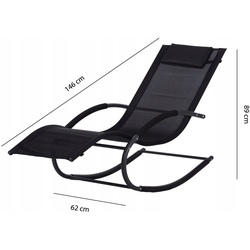 Шезлонг MultiGarden PL058 (Black) Thumb