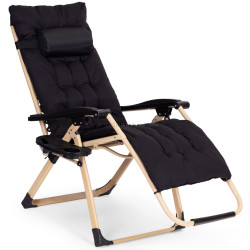 Шезлонг MultiGarden ZRL009-C-20-1 (Black/Gold)