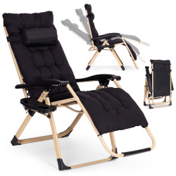 Шезлонг MultiGarden ZRL009-C-20-1 (Black/Gold) Thumb