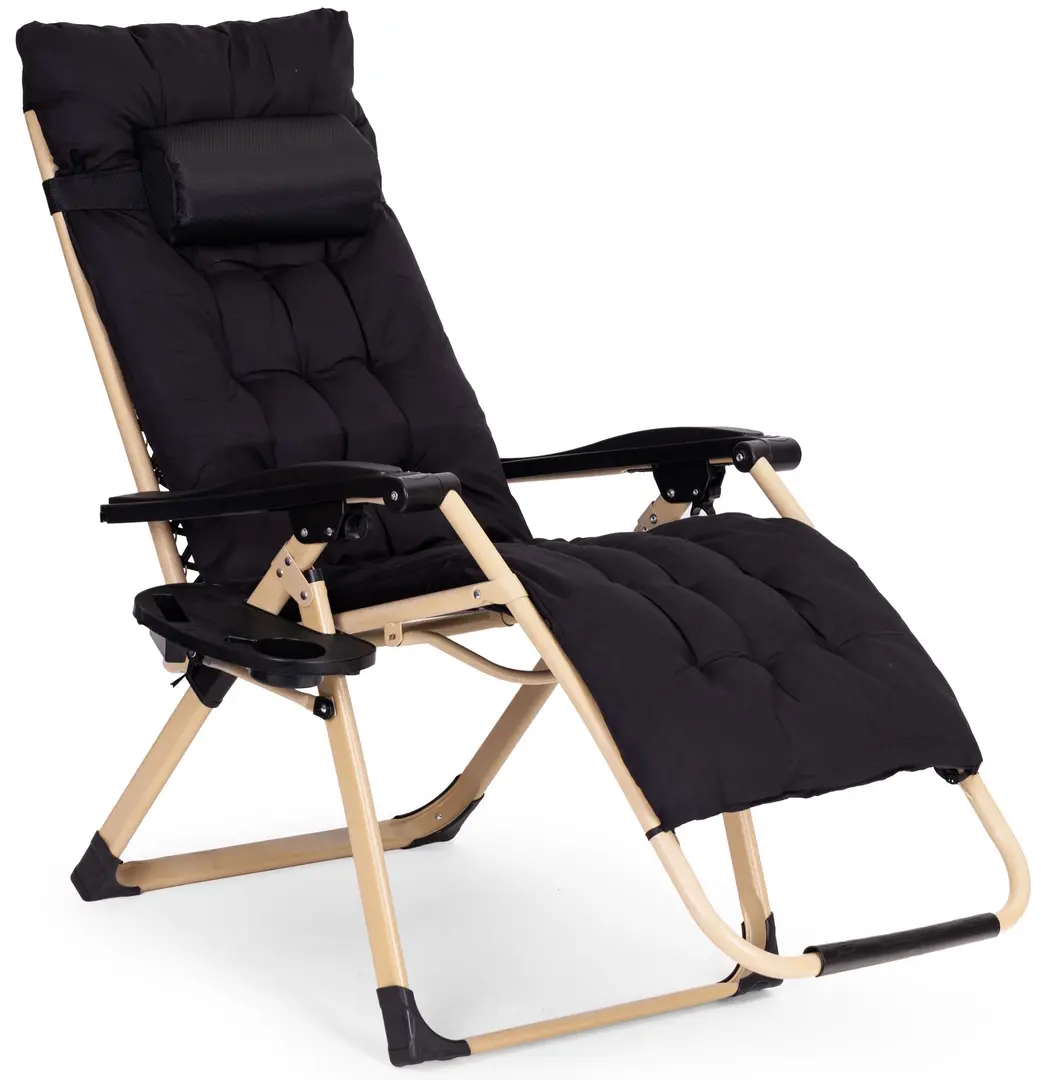 Шезлонг MultiGarden ZRL009-C-20-1 (Black/Gold)