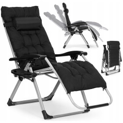 Шезлонг MultiGarden ZRL009-C-4-1 (Black/Grey) Thumb