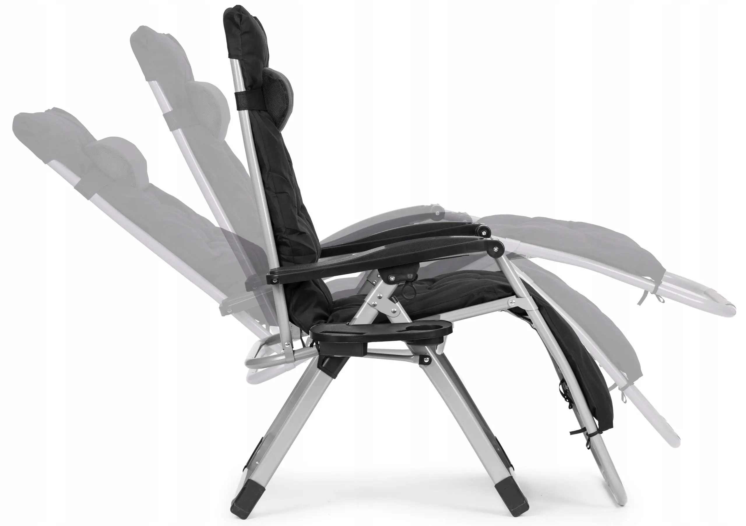 Шезлонг MultiGarden ZRL009-C-4-1 (Black/Grey) - 9