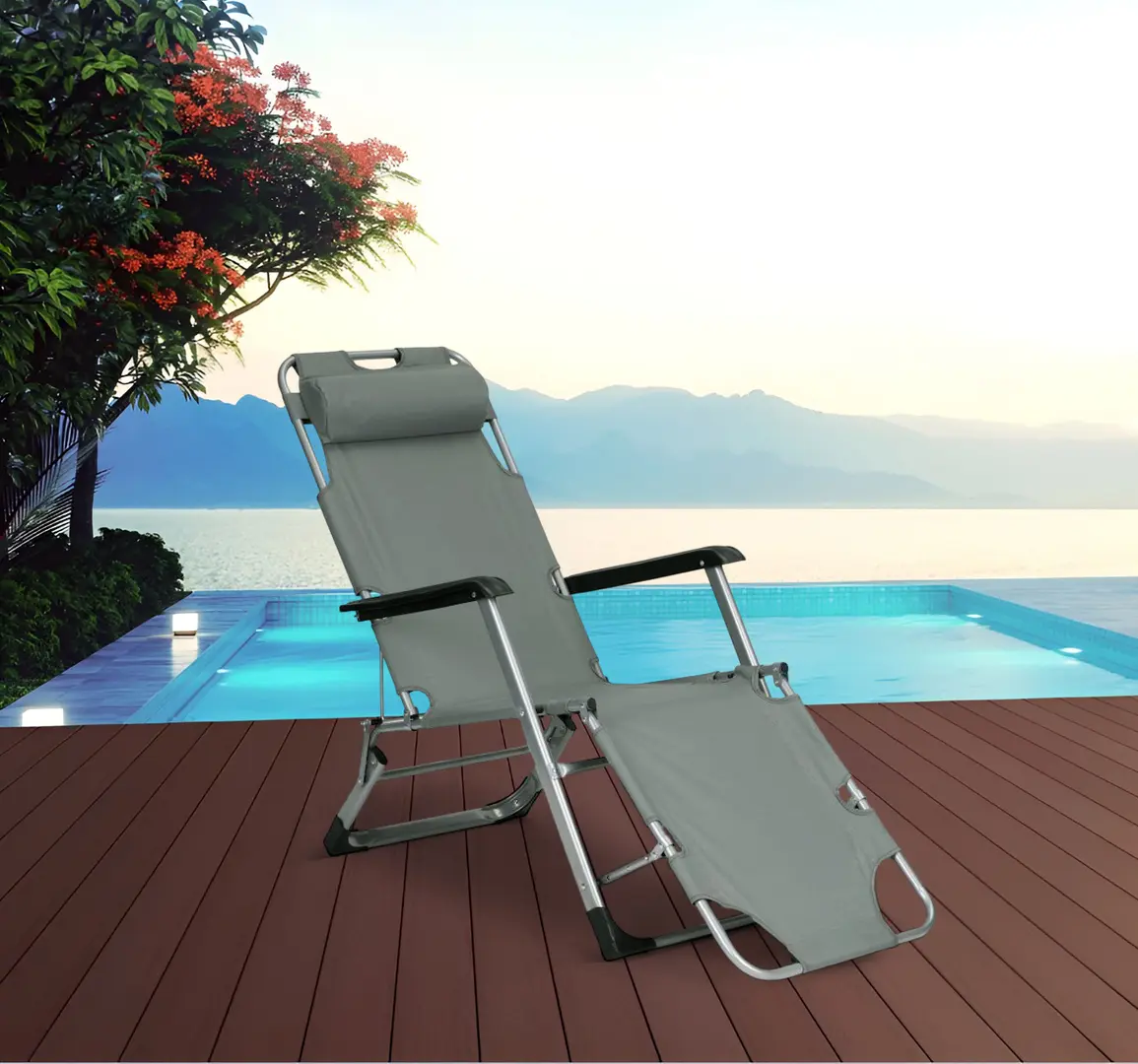 Шезлонг MultiGarden ZRL010F (Grey)