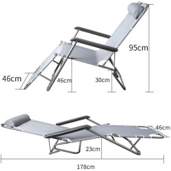 Шезлонг MultiGarden ZRL010F (Grey) Thumb