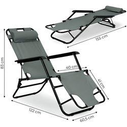 Шезлонг MultiGarden ZRL010F (Grey) Thumb