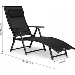 Sezlong MultiGarden ZRL020 (Black) Thumb