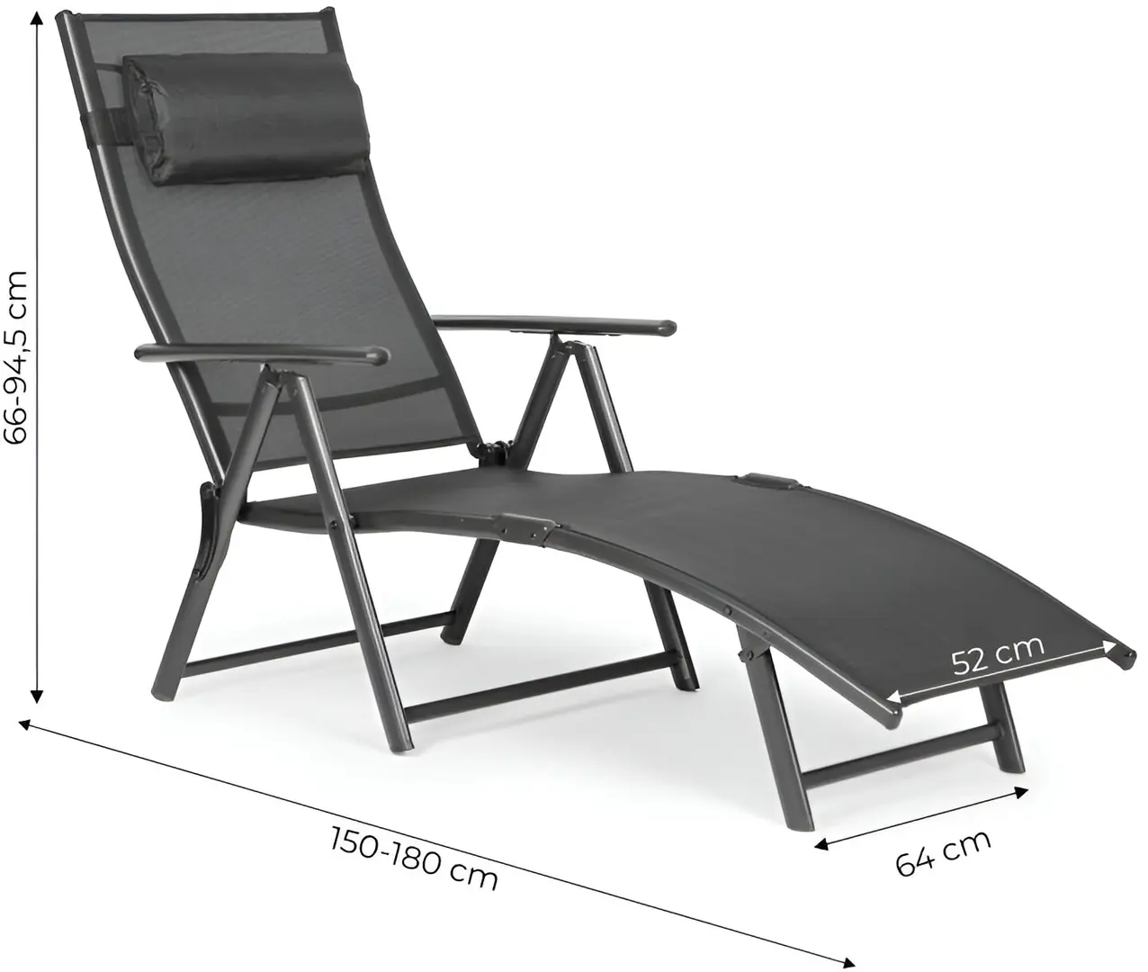 Шезлонг MultiGarden ZRL020 (Grey)