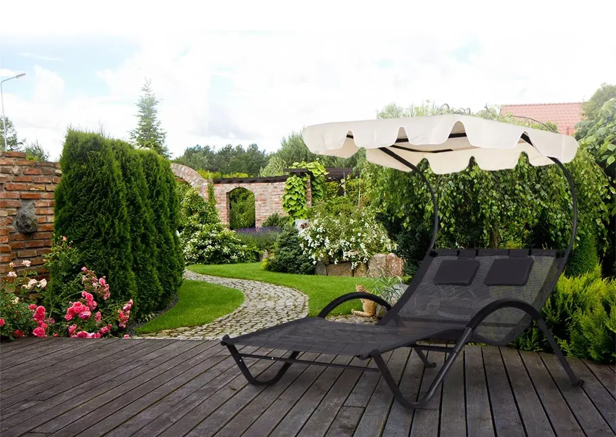 Шезлонг с тентом Multi Garden PL303 (Black)