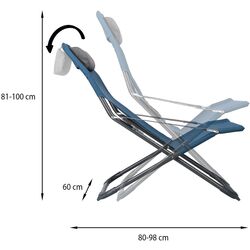 Șezlong Nils Camp NC3022 (Blue) Thumb