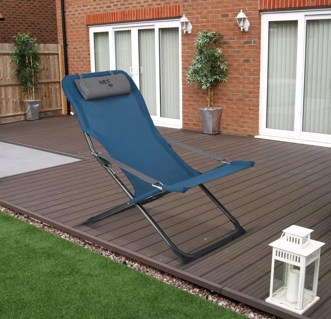 Șezlong Nils Camp NC3022 (Blue)