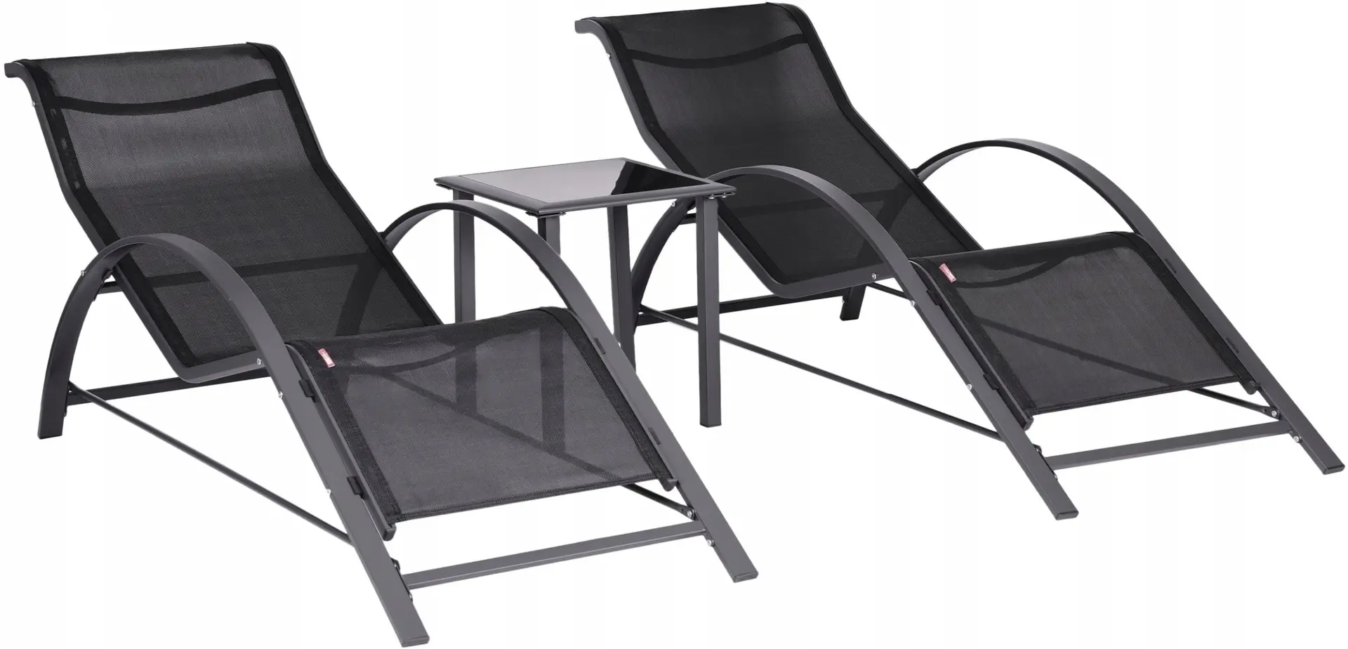 Set sezlonguri + masa Nuforma 04K KJL09BAC (Black)