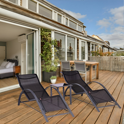 Set sezlonguri + masa Nuforma 04K KJL09BAC (Black)