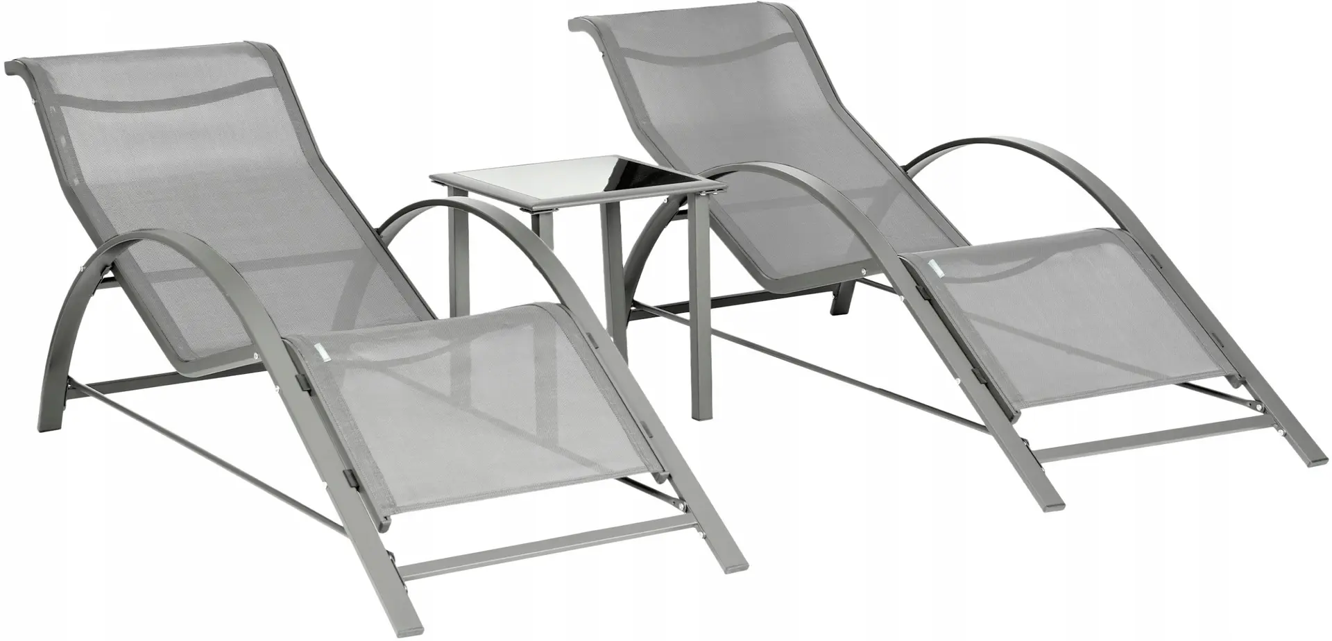 Set sezlonguri + masa Nuforma 04K KJL09BASZ (Grey)