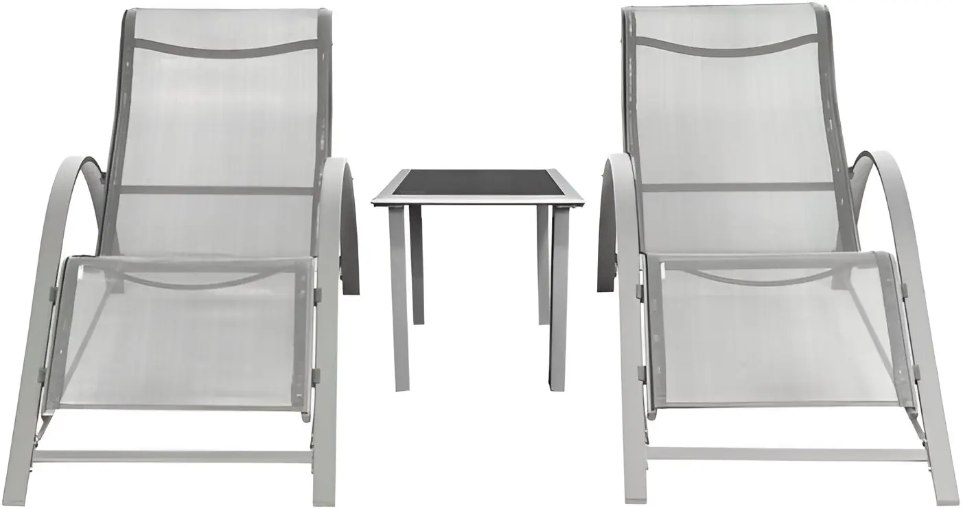 Set sezlonguri + masa Nuforma 04K KJL09BASZ (Grey)