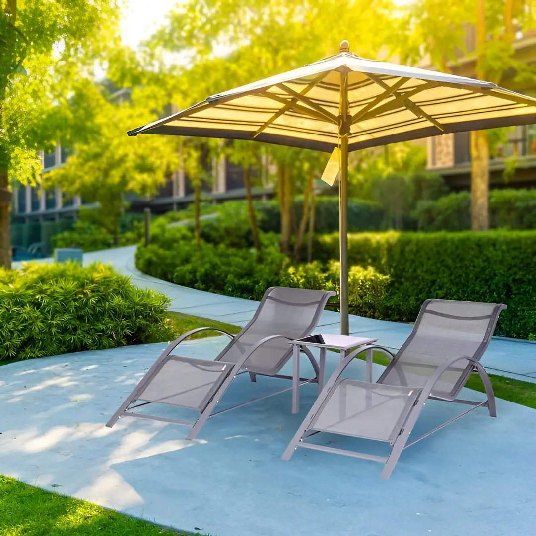 Set sezlonguri + masa Nuforma 04K KJL09BASZ (Grey)