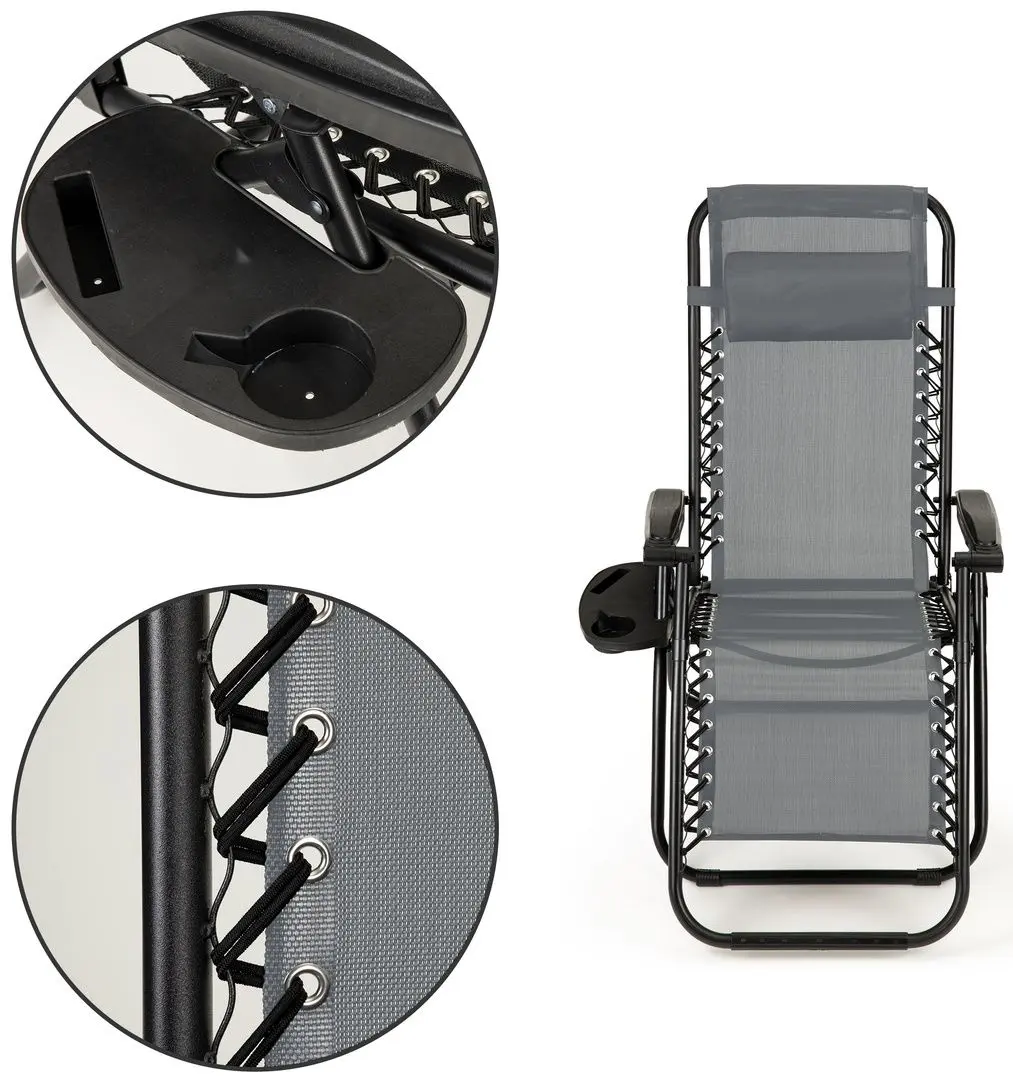 Sezlong Nuforma 04K KJF010SZ (Grey/Black)