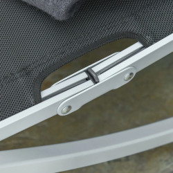 Комплект шезлонгов Outsunny 84B-540BK 2pcs (Black/Silver) Thumb