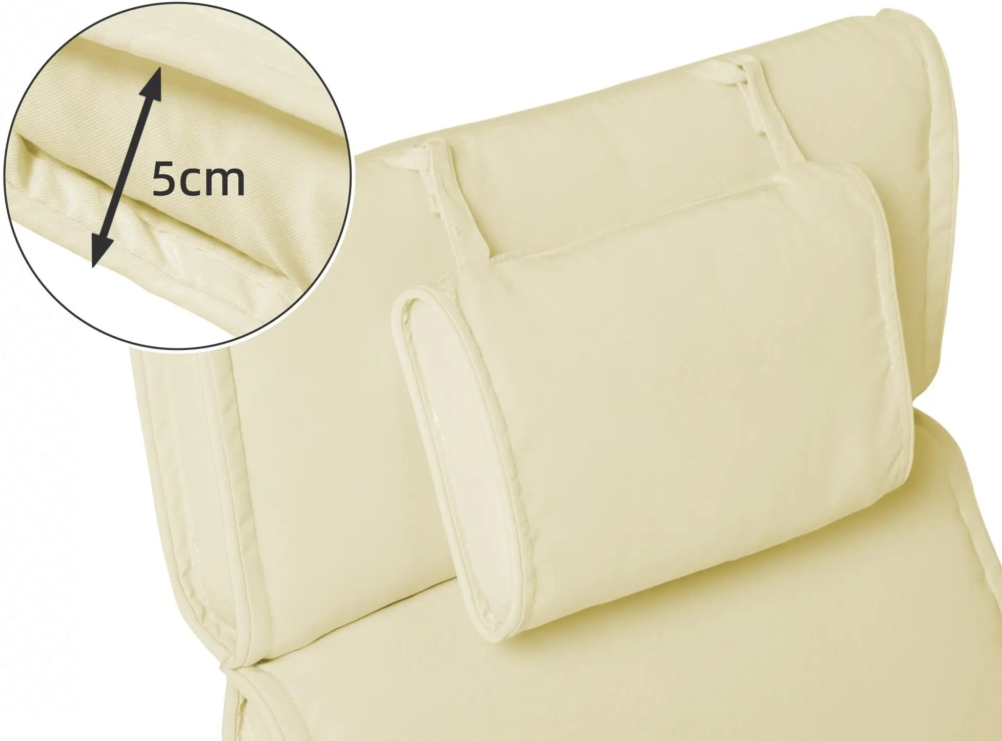 Матрас для шезлонга Outsunny 84B-304CW (White Cream) - 6