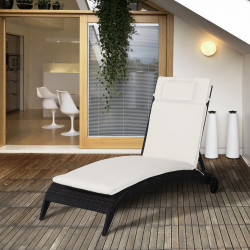Матрас для шезлонга Outsunny 84B-304CW (White Cream) Thumb
