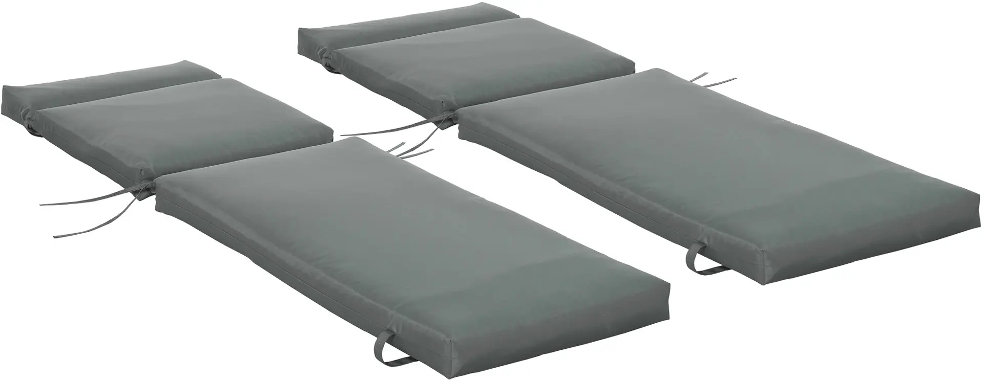Набор матрасов для шезлонга Outsunny 84B-514CG (Dark Grey) - 2