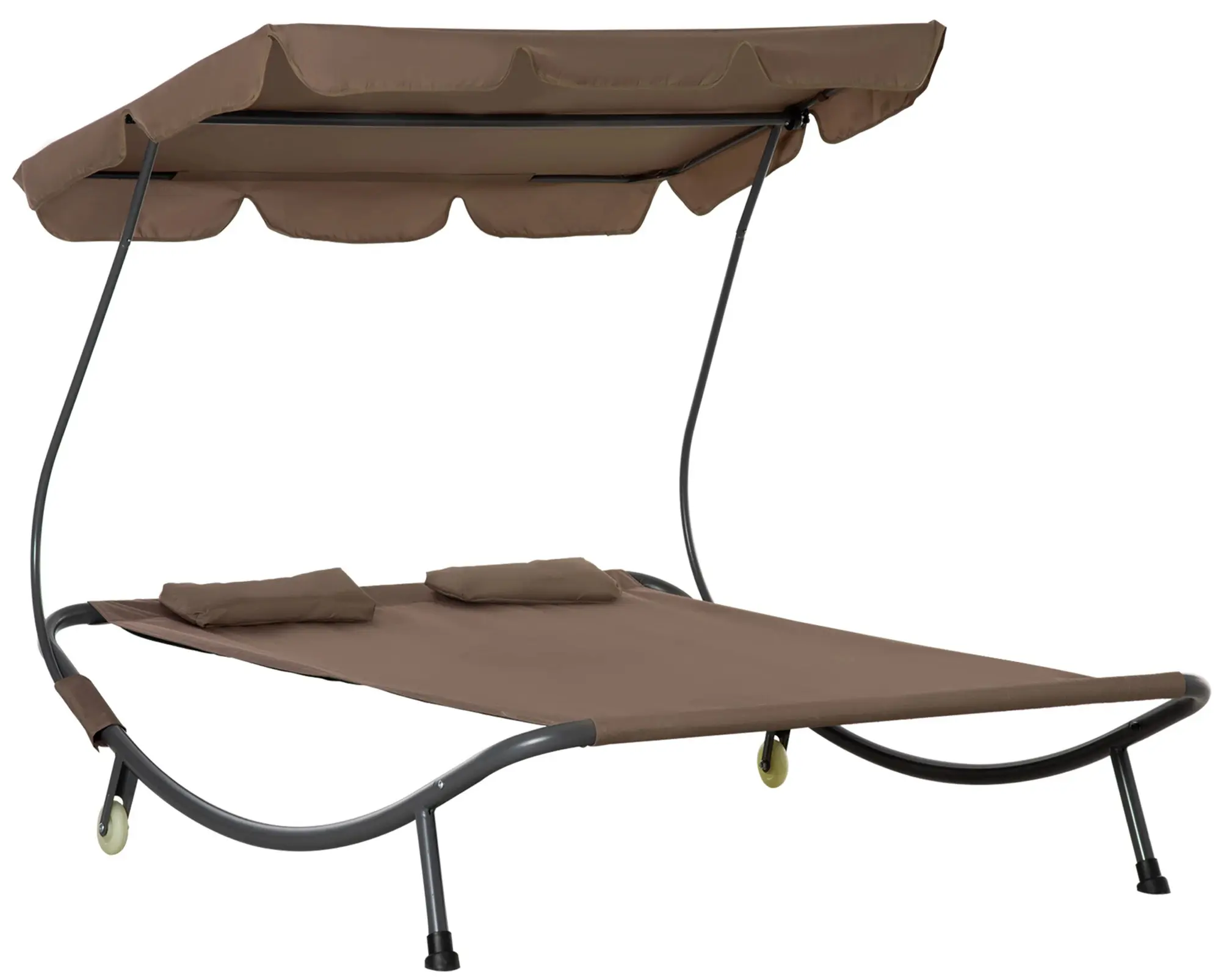 Sezlong 2 locuri Outsunny 84B-174BN (Brown) - 2