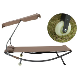 Sezlong 2 locuri Outsunny 84B-174BN (Brown) Thumb