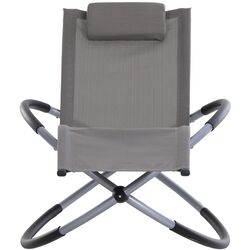 Шезлонг-качалка Outsunny 84A-079GY (Grey) Thumb