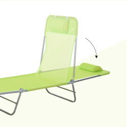 Sezlong Outsunny 01-0335 (Light Green) Thumb