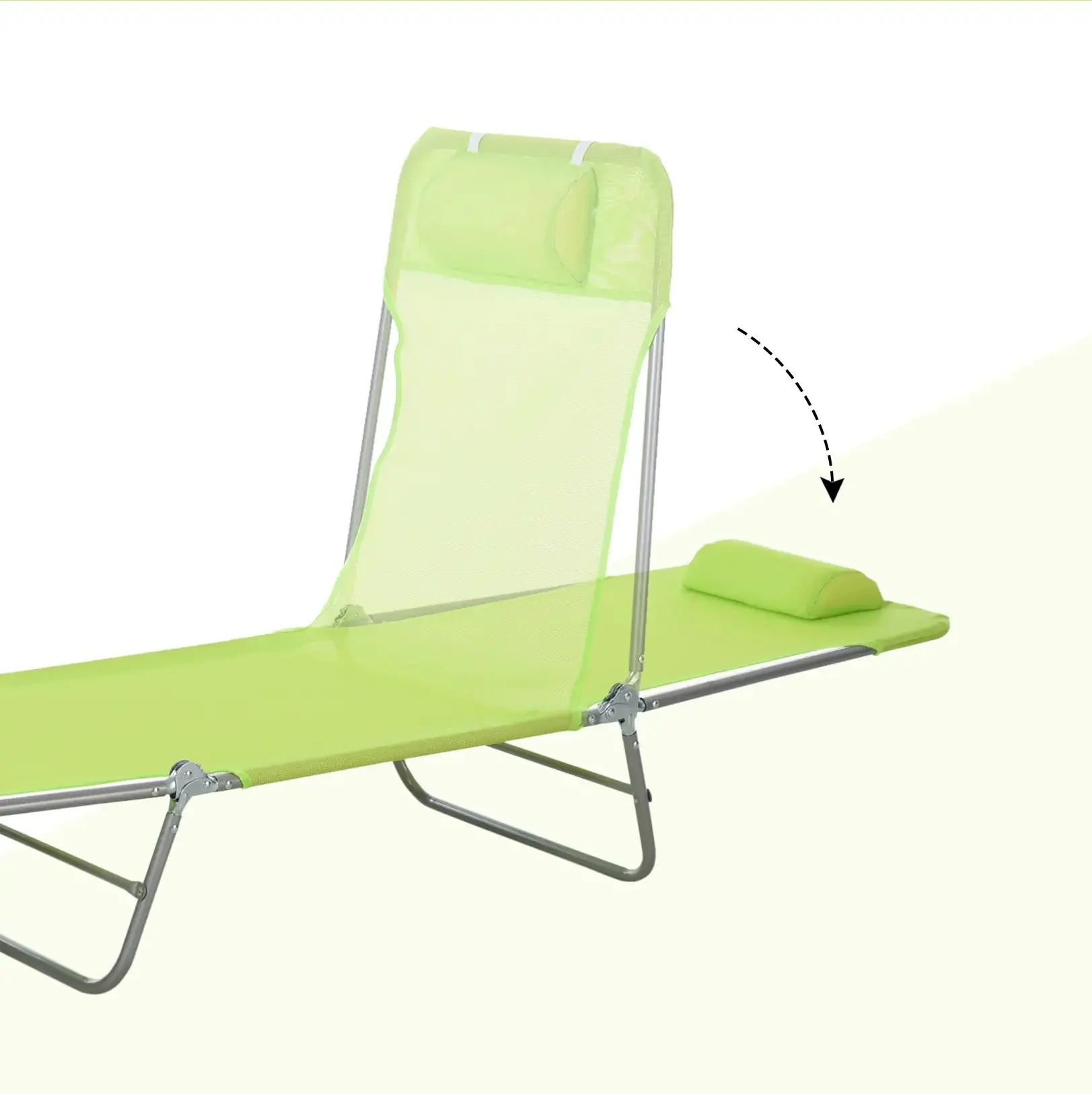 Sezlong Outsunny 01-0335 (Light Green) - 5