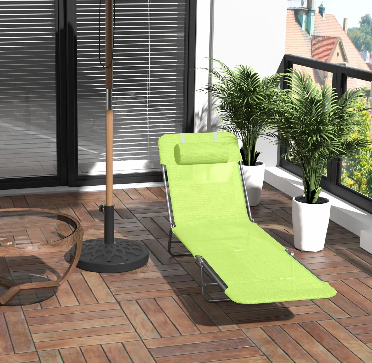 Sezlong Outsunny 01-0335 (Light Green) - 9