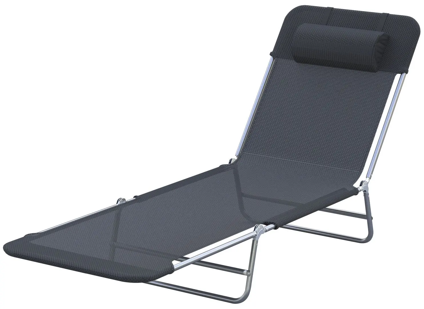 Sezlong Outsunny 01-0336 (Black)