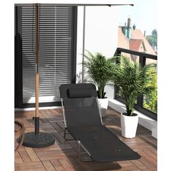 Sezlong Outsunny 01-0336 (Black)