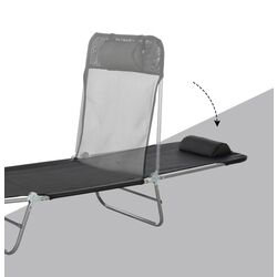 Sezlong Outsunny 01-0336 (Black) Thumb