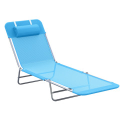 Sezlong Outsunny 01-0338 (Blue) Thumb