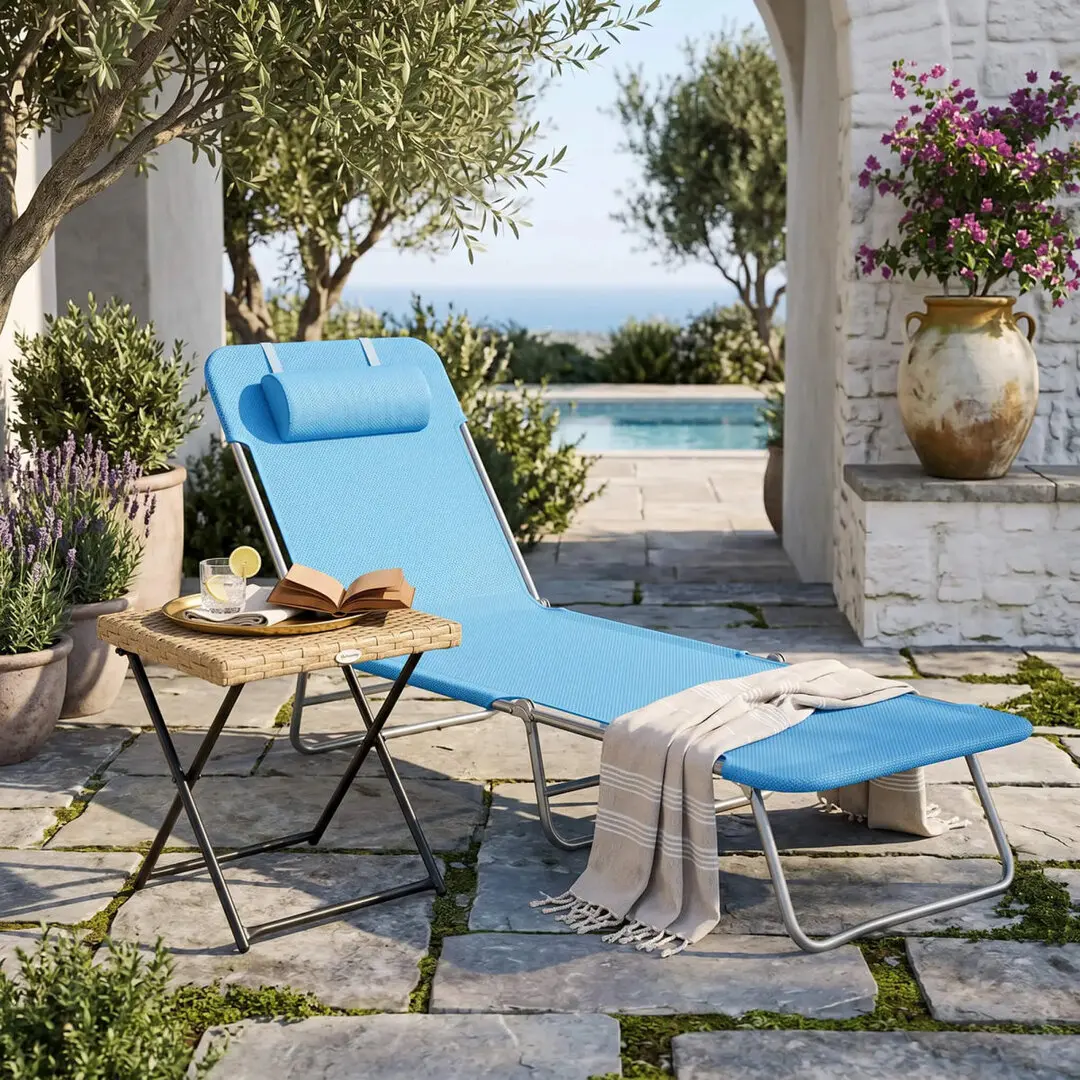 Sezlong Outsunny 01-0338 (Blue)
