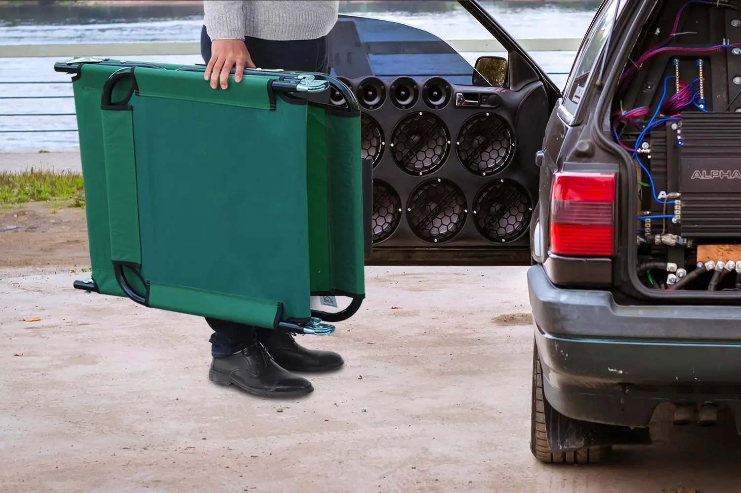 Sezlong Outsunny 01-0367 (Green) - 9