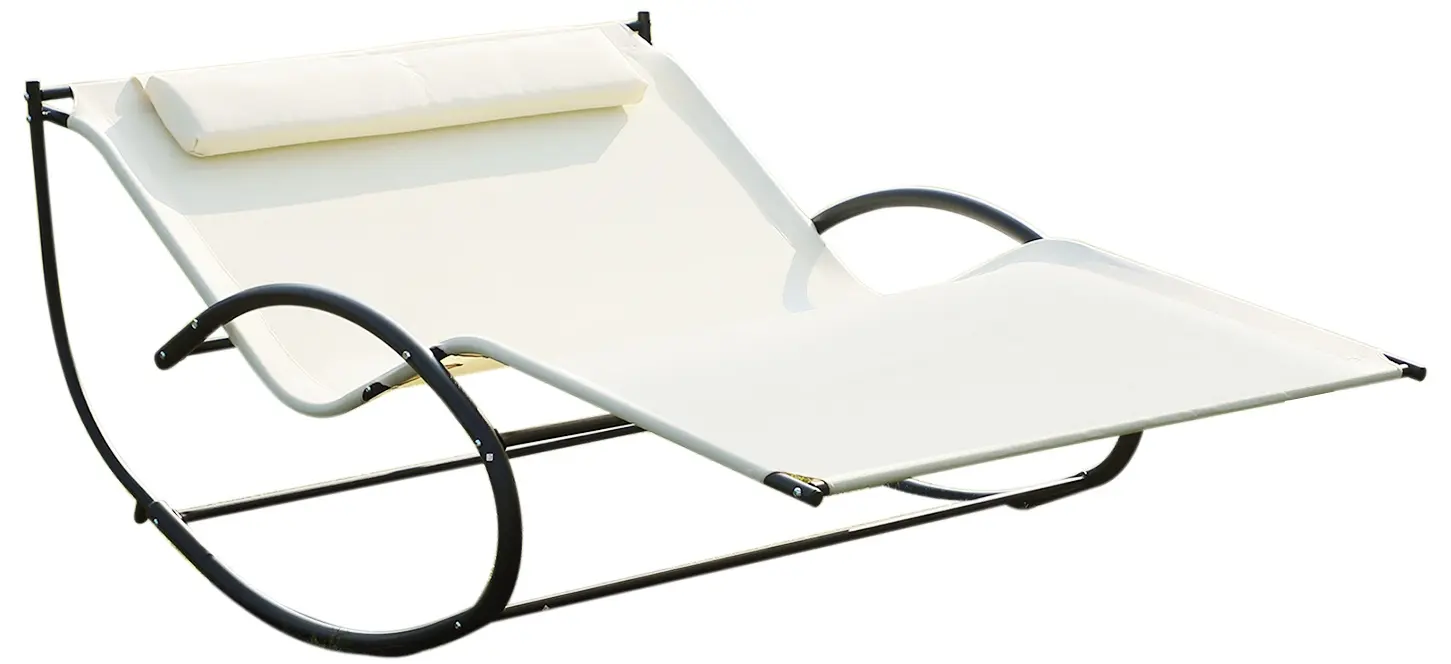 Sezlong Outsunny 84A-027 (Cream White)