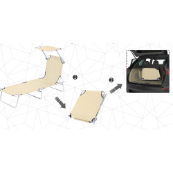 Sezlong Outsunny 84B-001BG (Beige) Thumb