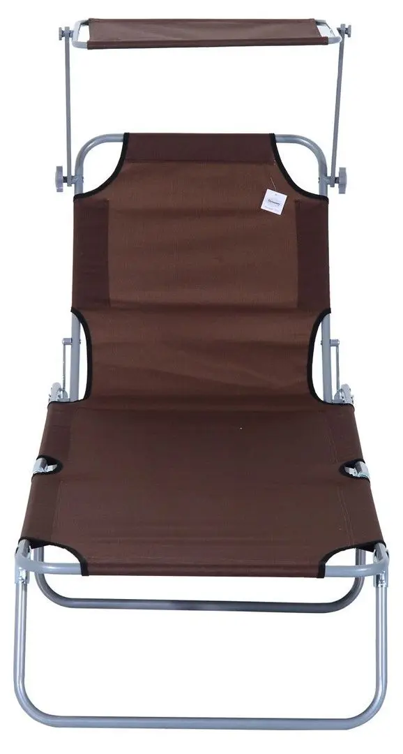 Sezlong Outsunny 84B-001BN (Brown)