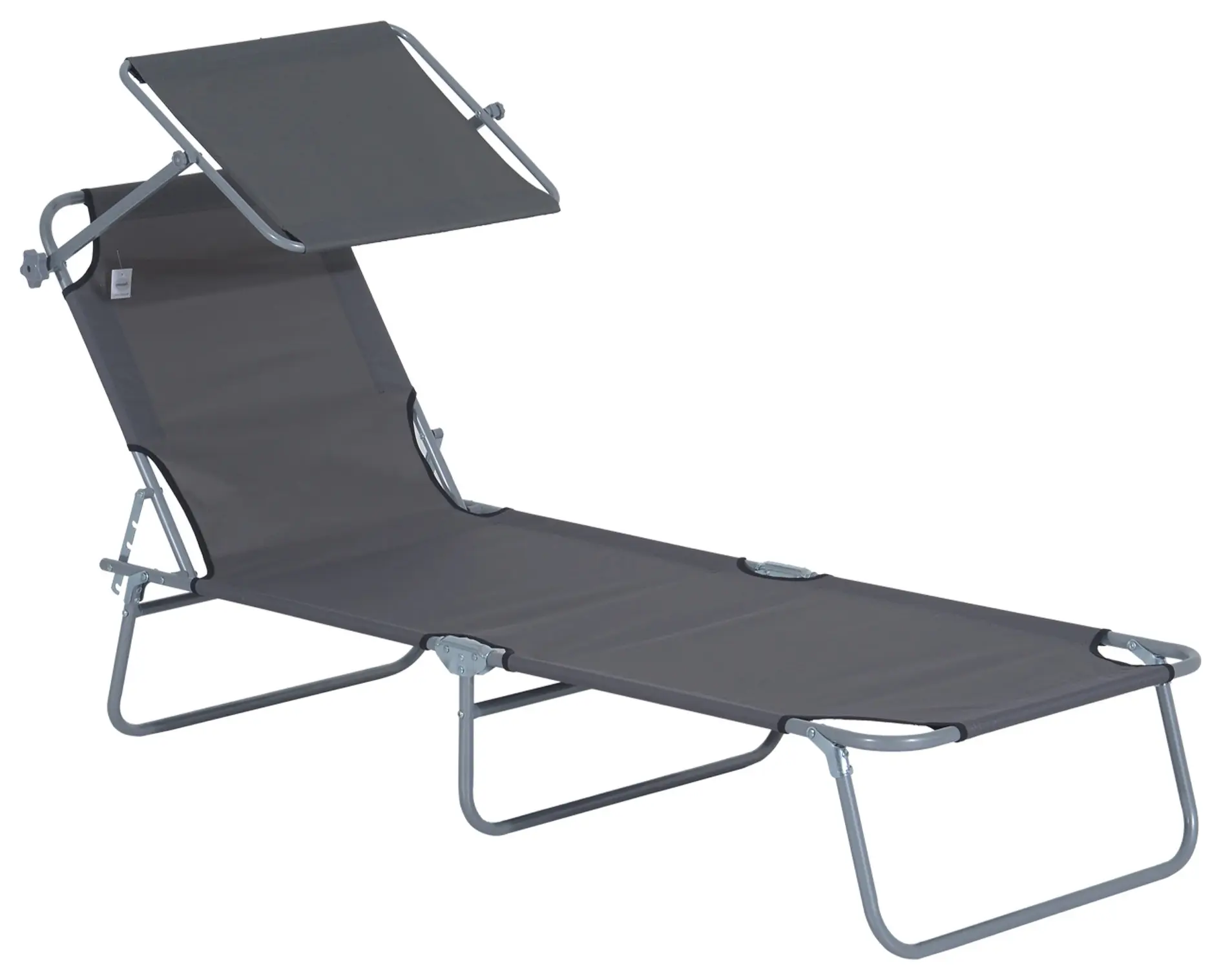 Шезлонг Outsunny 84B-001GY (Grey) - 2