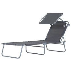 Шезлонг Outsunny 84B-001GY (Grey) Thumb