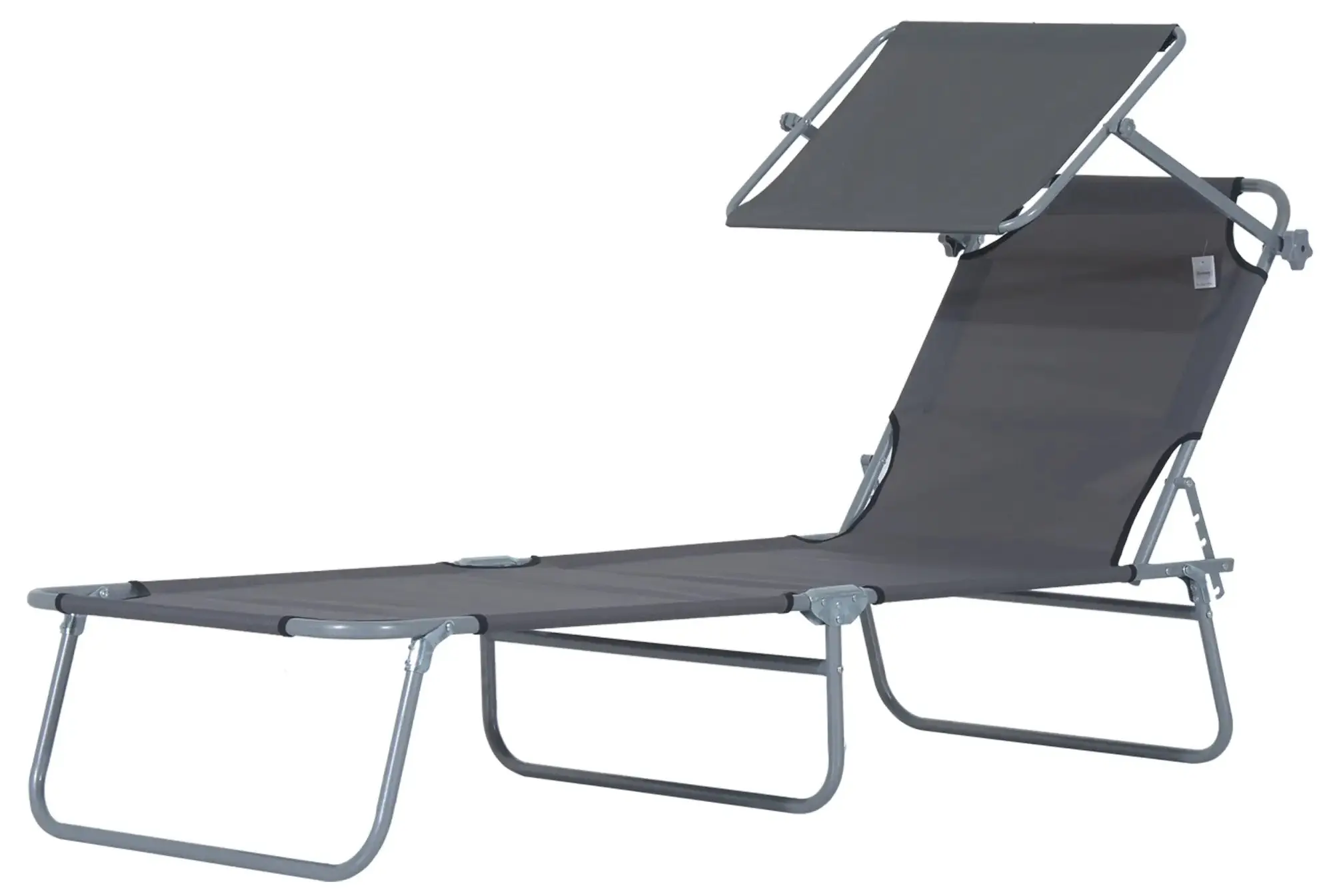 Шезлонг Outsunny 84B-001GY (Grey) - 3