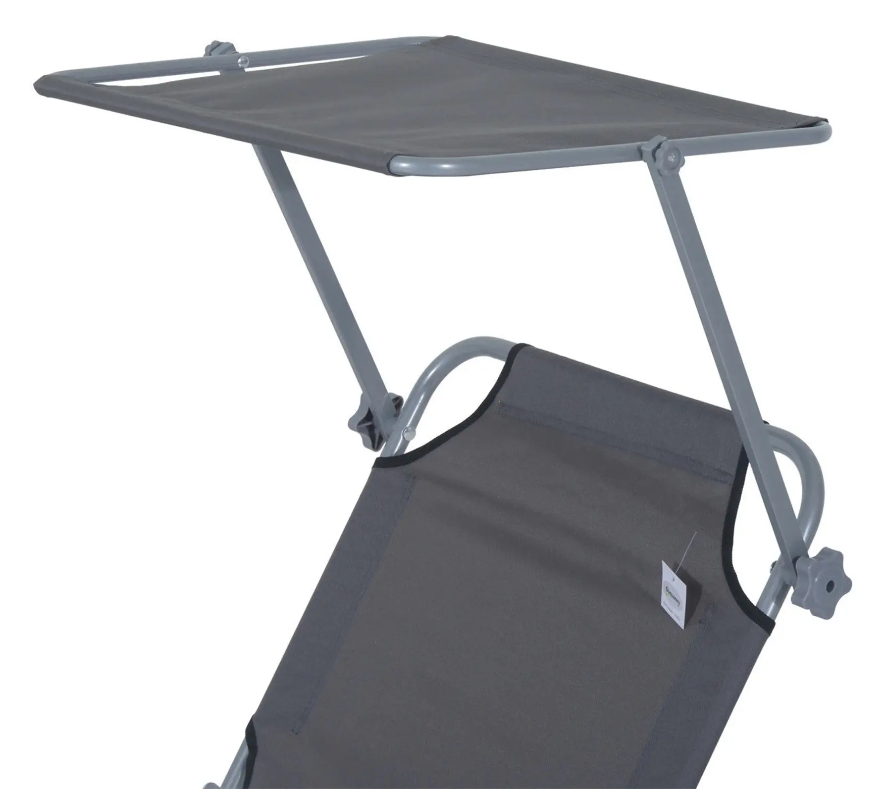 Шезлонг Outsunny 84B-001GY (Grey) - 5