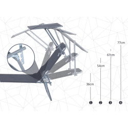 Шезлонг Outsunny 84B-001GY (Grey) Thumb
