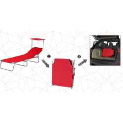 Шезлонг Outsunny 84B-001RD (Red) Thumb